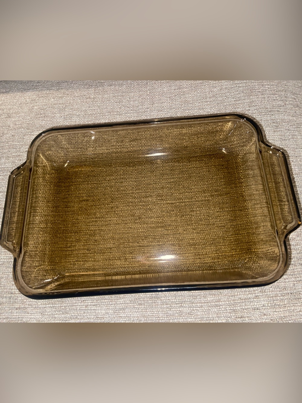 Anchor Hocking Amber Glass Rectangular Baking Dish